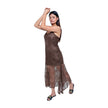 Lace Side‑Frill Maxi Dress
