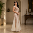 Beaded Tassel Sequin Fringe Gown