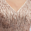 Beaded Tassel Sequin Fringe Gown