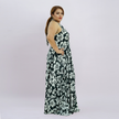 Botanical Halter Maxi Dress