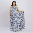 Botanical Halter Maxi Dress