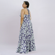 Botanical Halter Maxi Dress