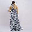 Botanical Halter Maxi Dress