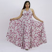 Botanical Halter Maxi Dress
