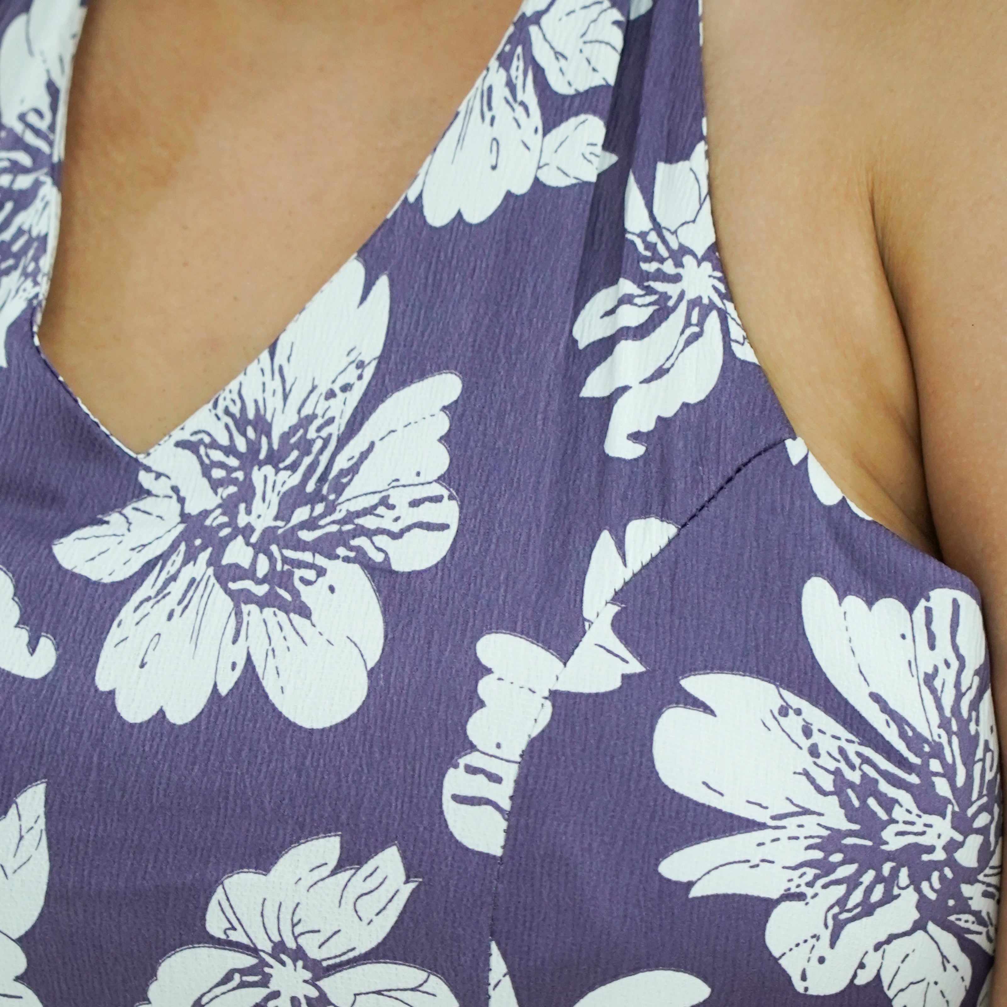 Botanical Halter Maxi Dress