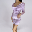 Cowl Neck Bodycon Mini Dress