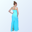 Crystal Stone Bodycon Evening Gown