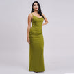 Crystal Stone Bodycon Evening Gown