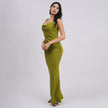 Crystal Stone Bodycon Evening Gown