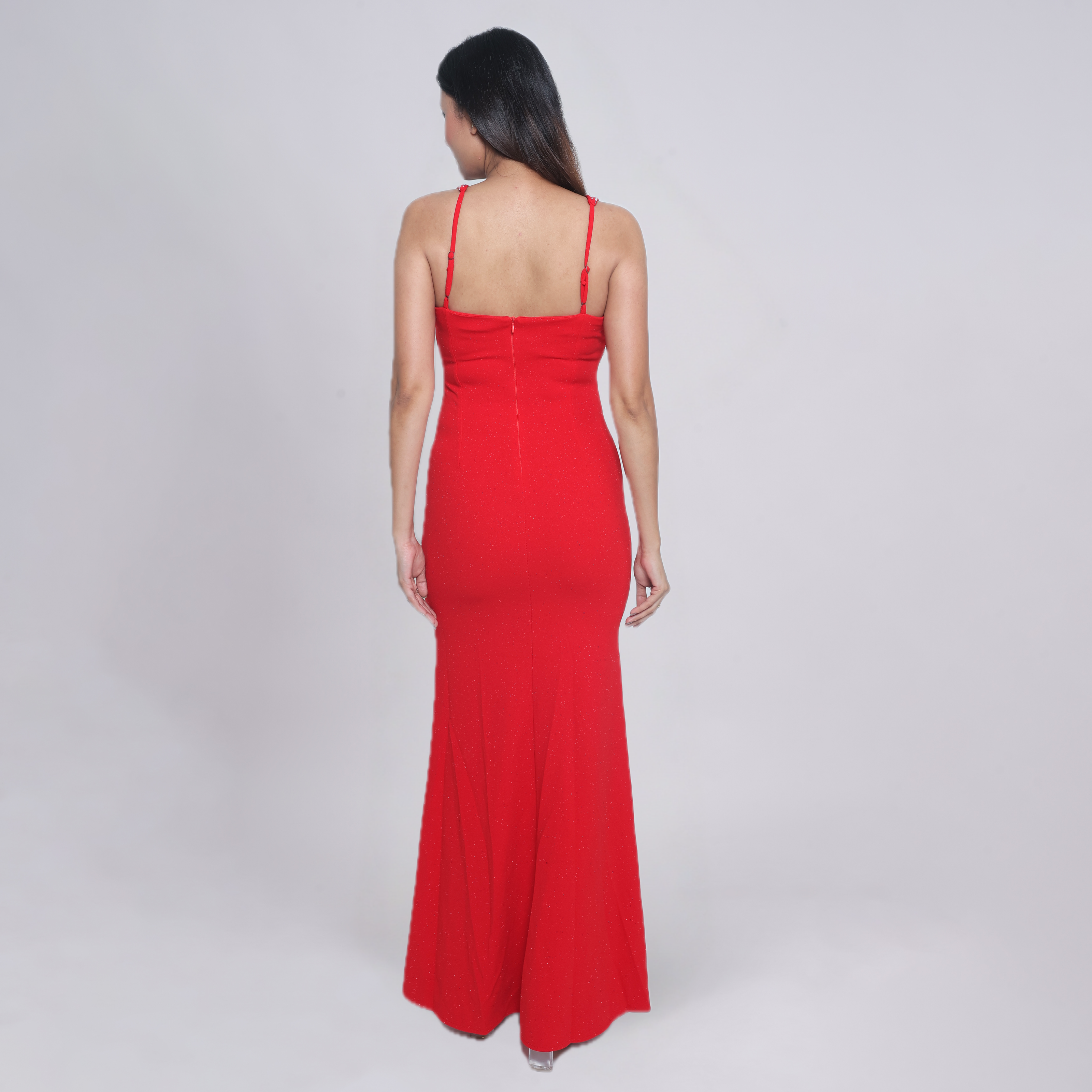 Rhinestone Sweetheart Neck Mermaid Evening Gown