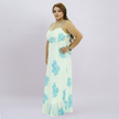 Seaside Coral Print Maxi Set with Tie-Front Shrug