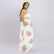 Seaside Coral Print Maxi Set with Tie-Front Shrug