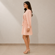 Evelyn Bow Neck Cotton Dress