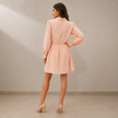 Evelyn Bow Neck Cotton Dress