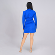 High Neck Hanging Frill Dress