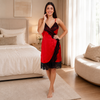 Lace detailed Night Wrap Dress