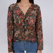 Lightweight Reversible Long Sleeve Knot Blouse
