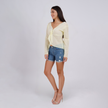 Lightweight Reversible Long Sleeve Knot Blouse