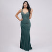 Rhinestone Sweetheart Neck Mermaid Evening Gown