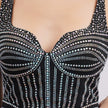 Rhinestone Sweetheart Neck Mermaid Evening Gown