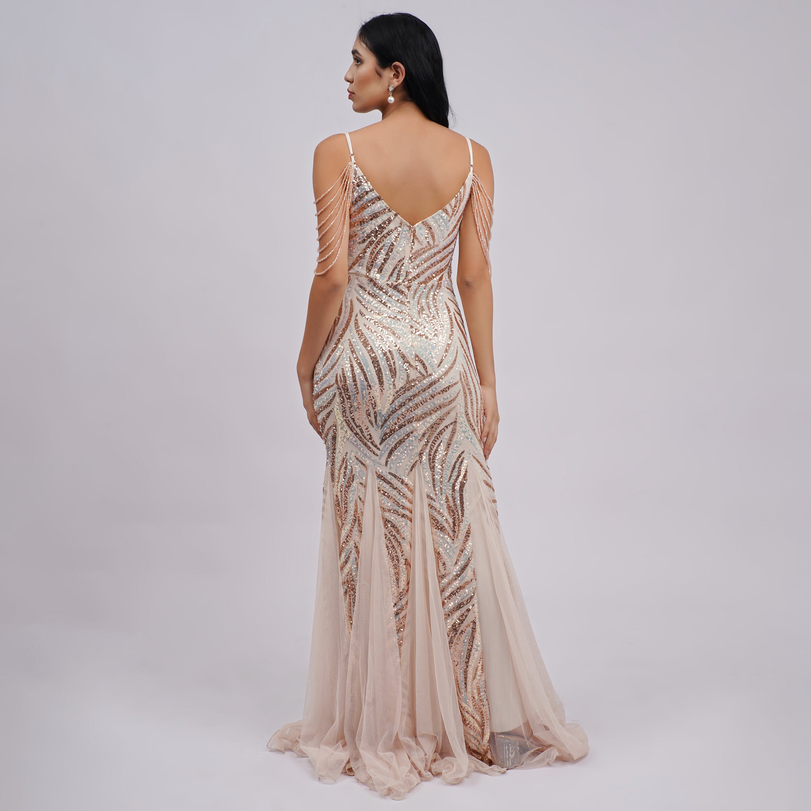 Mermaid Sequin Evening Gown