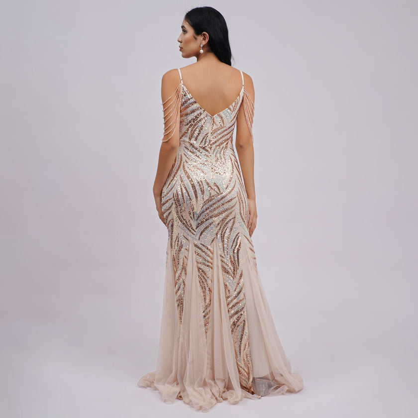 Mermaid Sequin Evening Gown