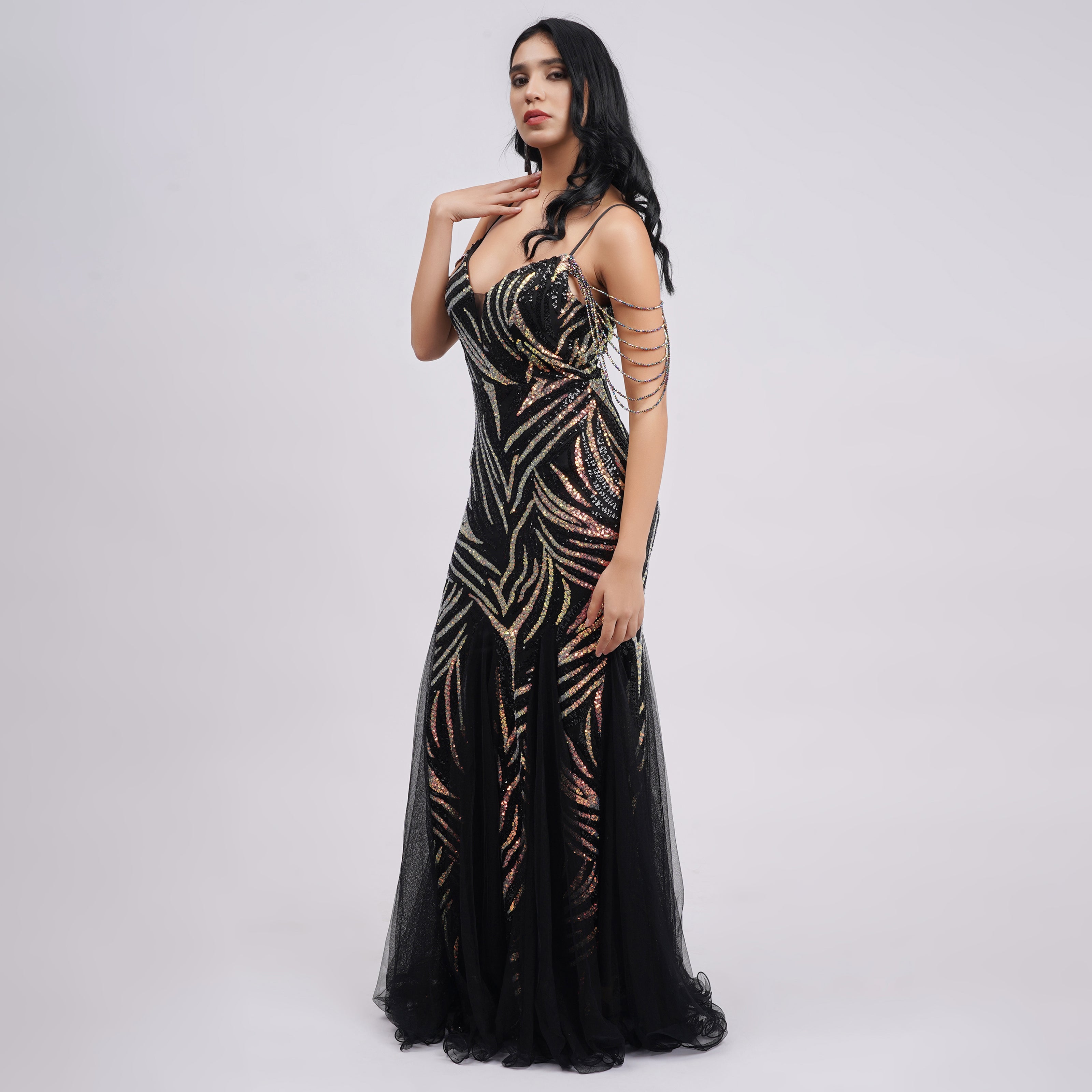 Mermaid Sequin Evening Gown