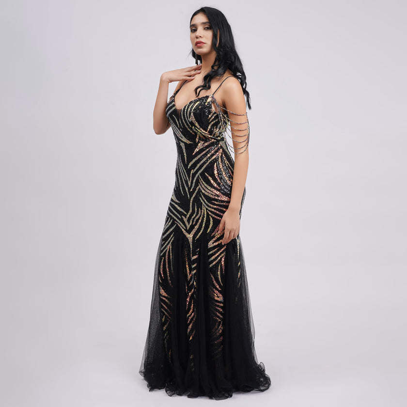 Mermaid Sequin Evening Gown