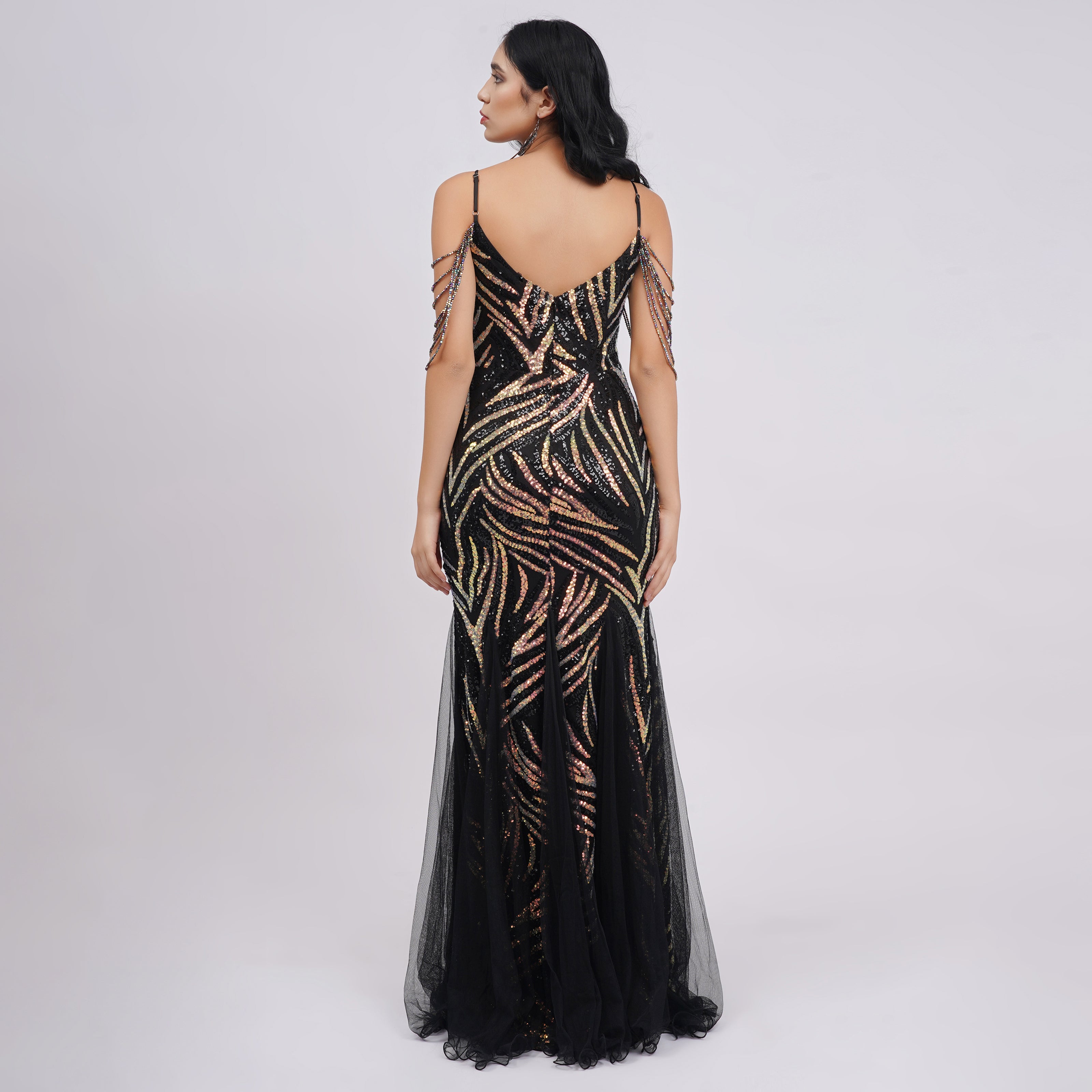 Mermaid Sequin Evening Gown