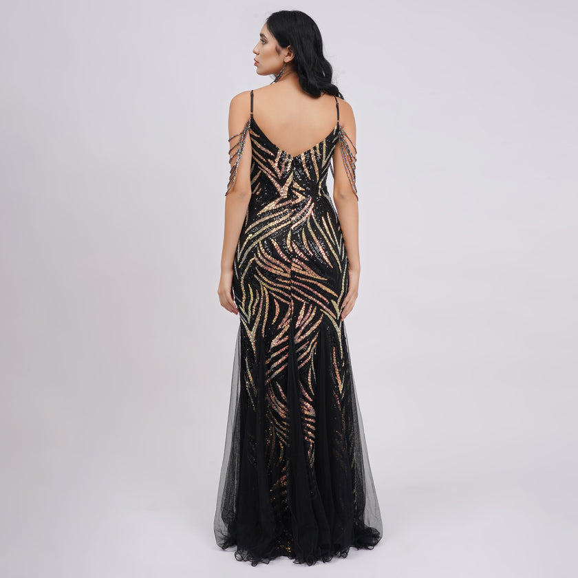 Mermaid Sequin Evening Gown