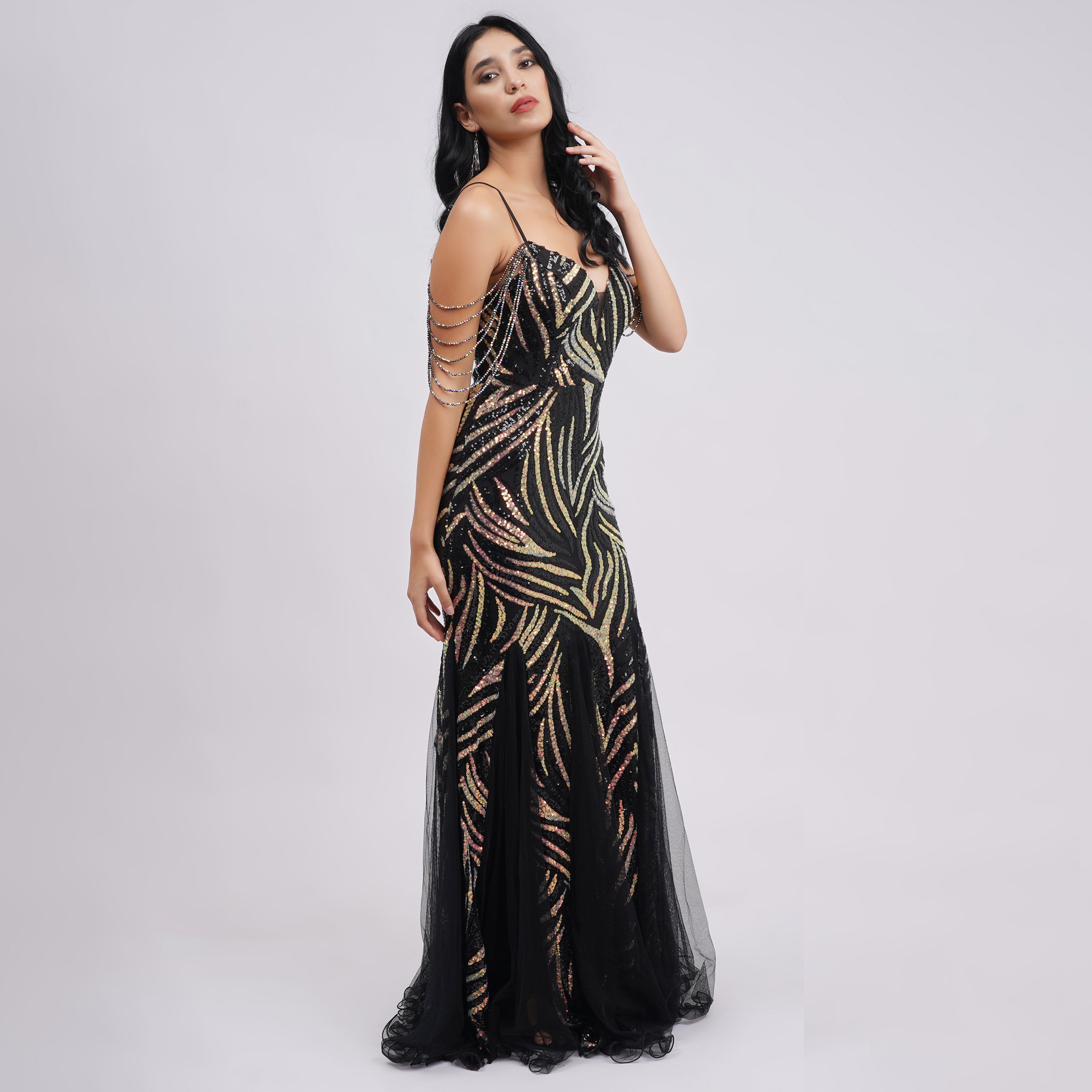 Mermaid Sequin Evening Gown