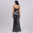 Metallic Sequin Evening Gown