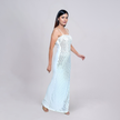 Mirror-Studded Bodycon Evening Gown