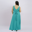 Pleated Lurex Shimmer Maxi Dress