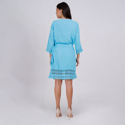 Round Neck Lace Detail Tunic