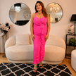 Ruche & Frill Midi Dress with Net Shrug