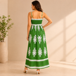 Santorini Smocked Cotton Maxi Dress
