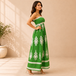Santorini Smocked Cotton Maxi Dress