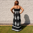 Santorini Smocked Cotton Maxi Dress