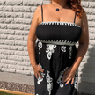 Santorini Smocked Cotton Maxi Dress