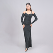Shimmering Ruched Off-Shoulder Evening Gown