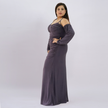 Shimmering Ruched Off-Shoulder Evening Gown
