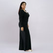 Shimmering Sweetheart Ruched Gown with Thigh-High Slit