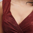 Shimmery Metallic Off shoulder Dress