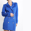 Sophisticated Double-Breasted Blazer Mini Dress