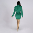 Sophisticated Double-Breasted Blazer Mini Dress