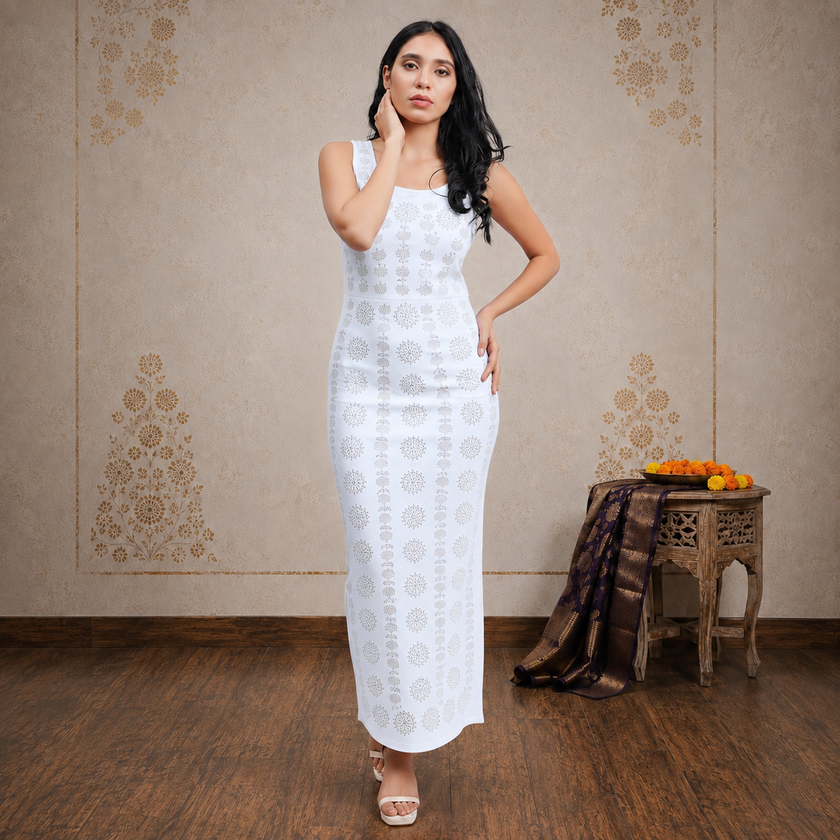 Stone Embellished Maxi Dress