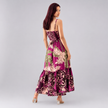 Tropical Print Ruffled Tiered Maxi Dress