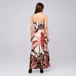 Tropical Print Ruffled Tiered Maxi Dress