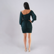Twist Cut-out Ruched Mini Dress